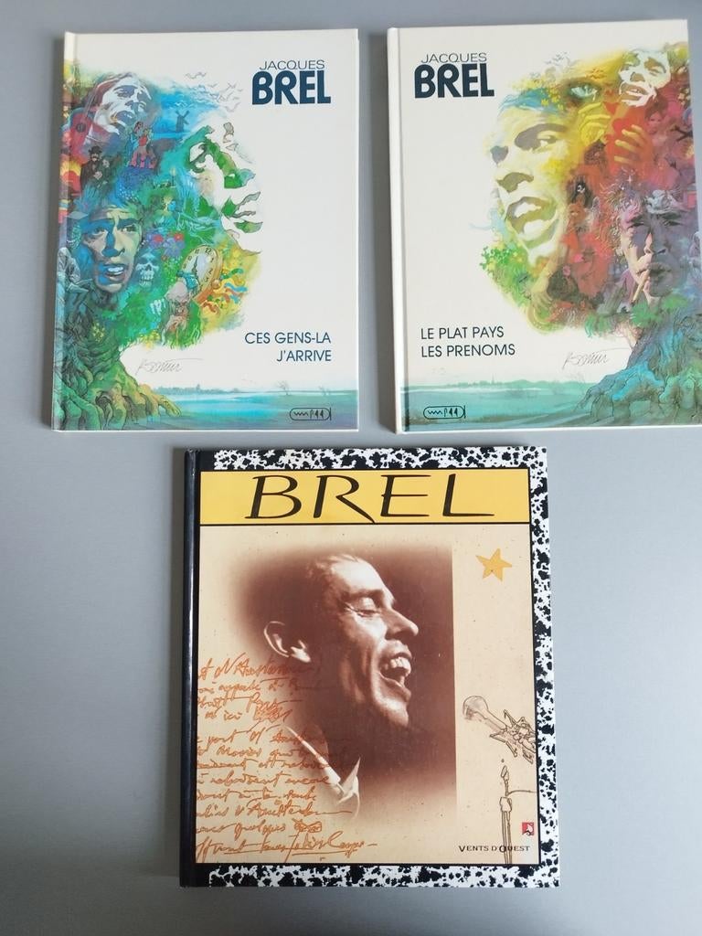 Diverses BD collectives sur Jacques Brel, Plusieurs BD, Enlèvement ou Envoi, Comme neuf