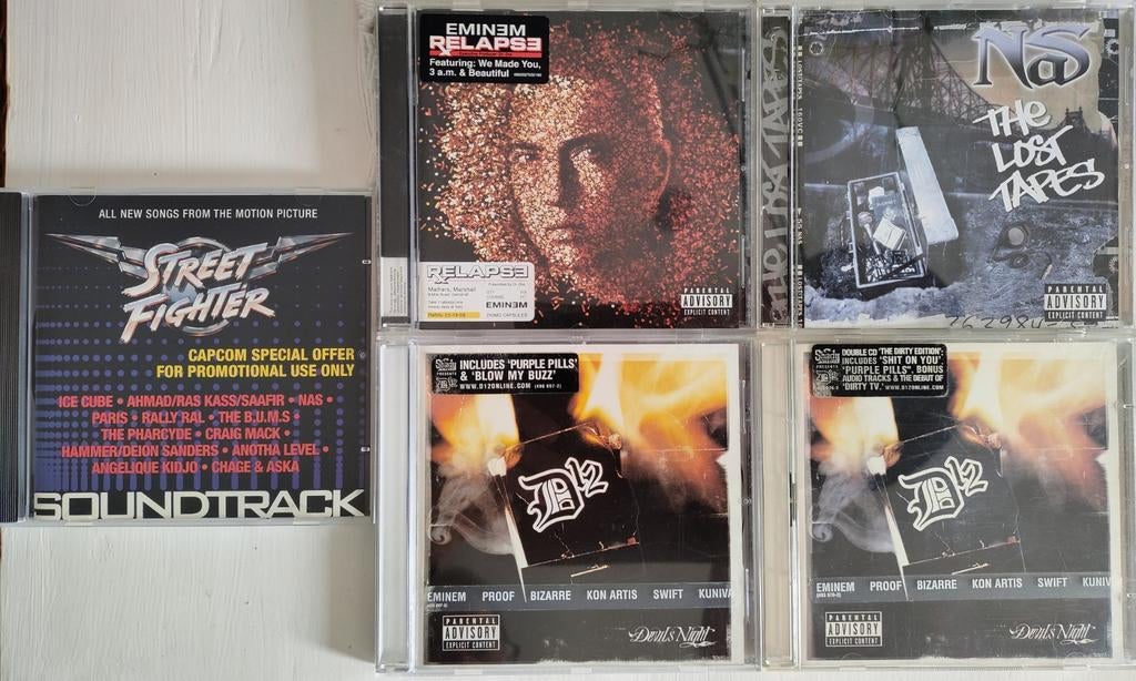 Eminem + D12 + NAS etc Hip Hop / Gangsta Rap cd's, Ophalen of Verzenden, 1985 tot 2000, Zo goed als nieuw
