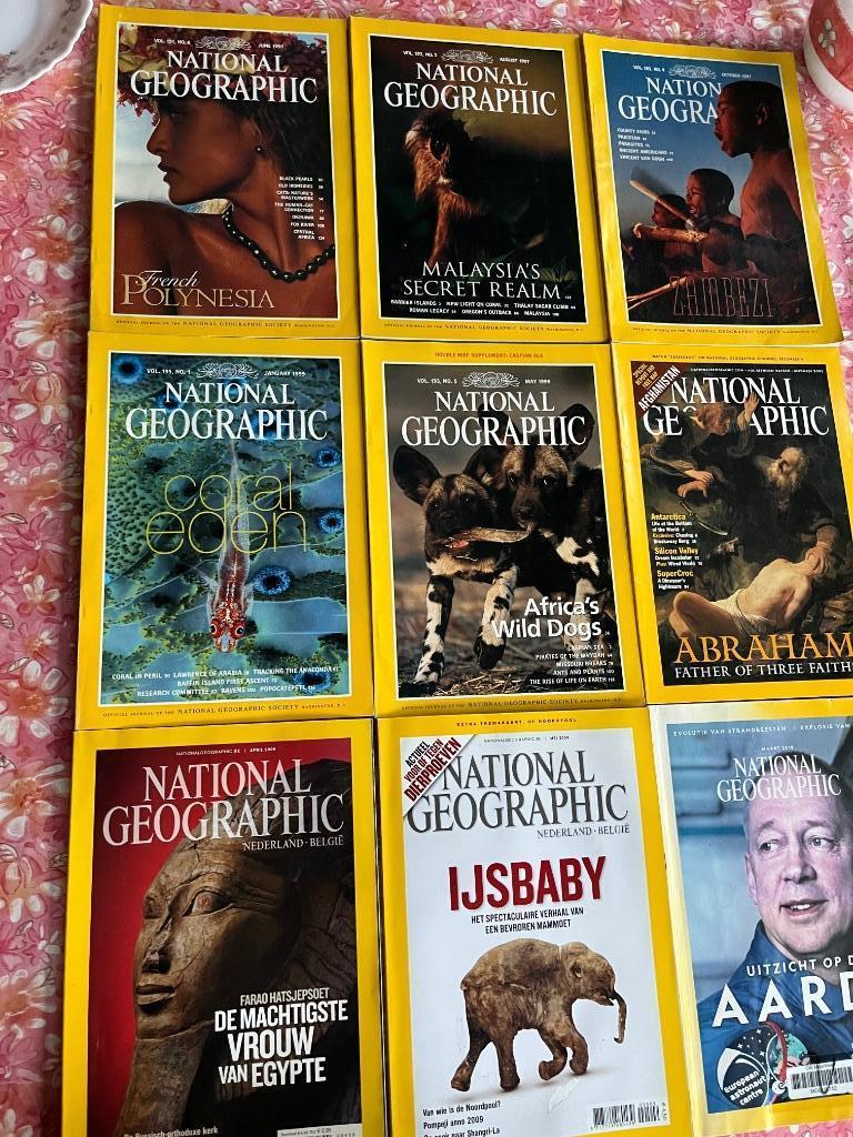 National Geographic - 9 tijdschriften, Boeken, Tijdschriften en Kranten, Wetenschap en Natuur, Ophalen of Verzenden