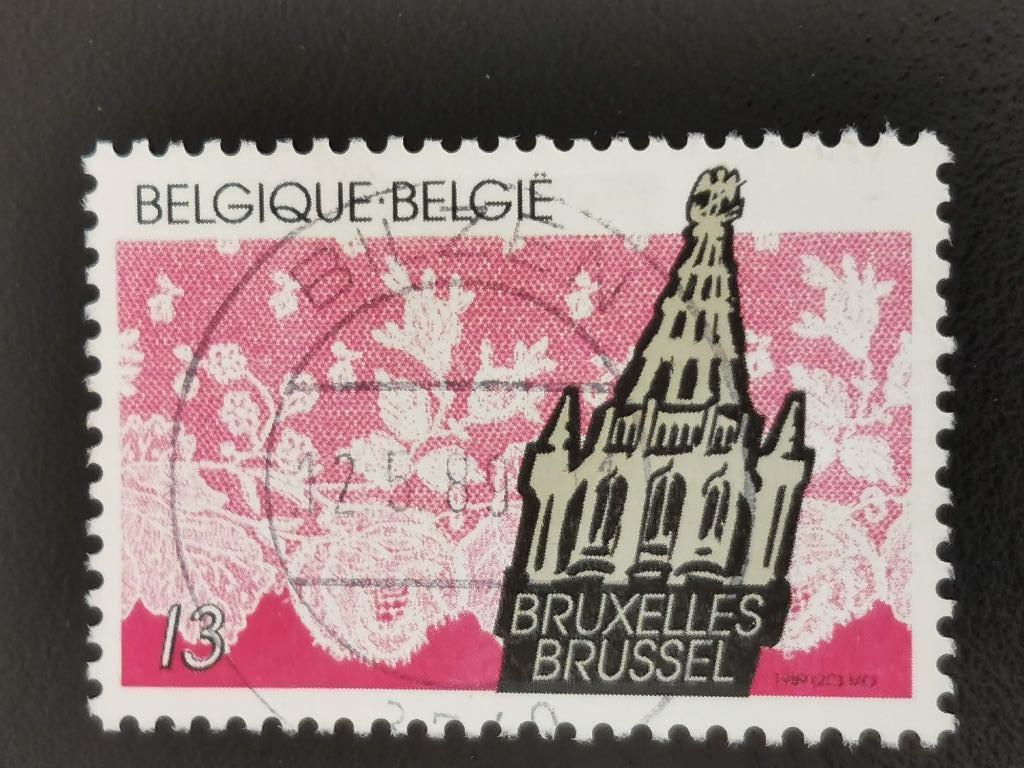 Belgique 1989 - Dentelle belge - Bruxelles, Enlèvement ou Envoi, Affranchi