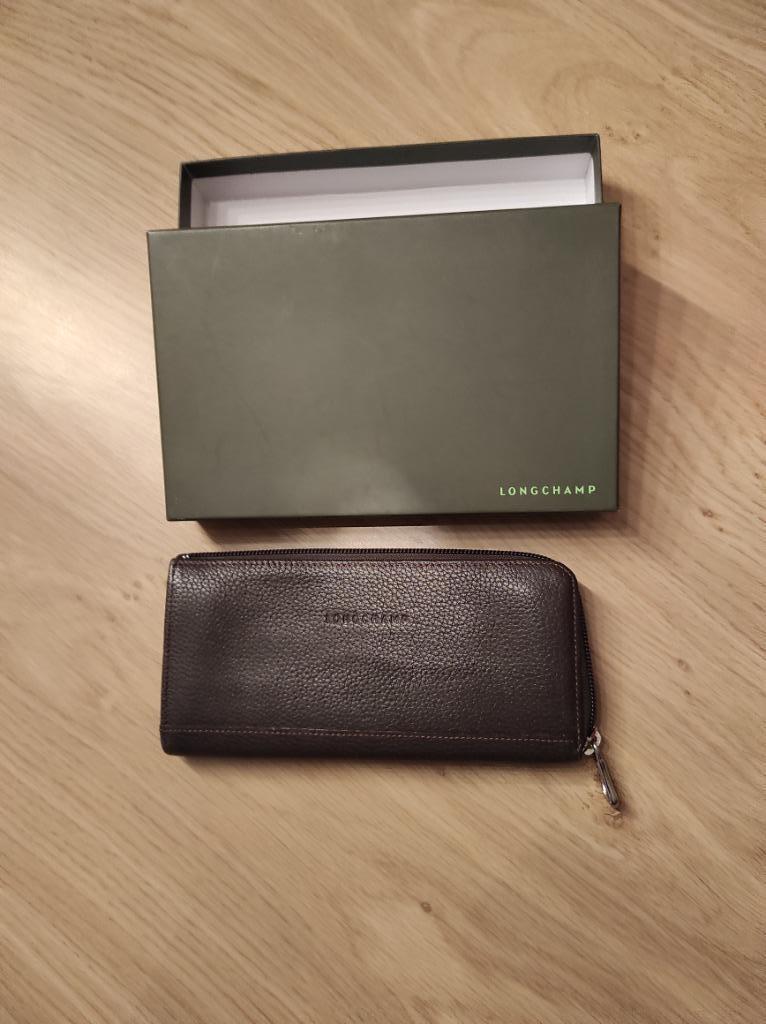 Portefeuille brun marron Longcham, Bijoux, Sacs & Beauté, Porte-monnaie & Portefeuilles, Autres marques, Cuir, Enlèvement ou Envoi