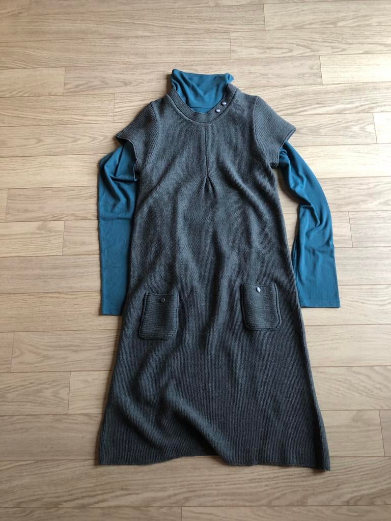 Grijs speels kleedje Pomkin met souspull, Kleding | Dames, Verzenden, Gedragen, Grijs