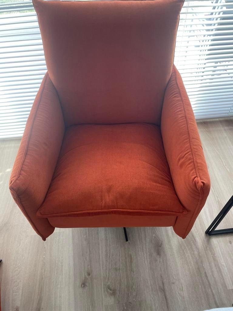 Zeteltje en voetbank, Huis en Inrichting, Fauteuils, Ophalen, Zo goed als nieuw
