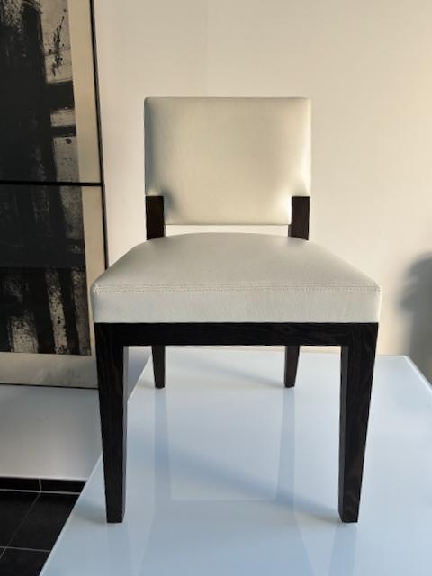 stoelen wit leder, Huis en Inrichting, Stoelen, Ophalen, Wit, Leer, Zo goed als nieuw