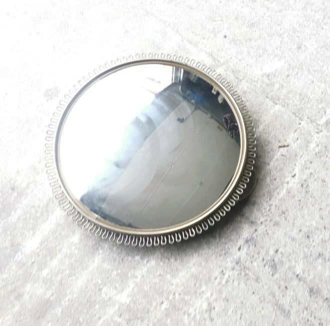 Vintage bolle butlerspiegel, heksenoog, zonnespiegel, Ophalen of Verzenden, Rond, Minder dan 50 cm, Minder dan 100 cm