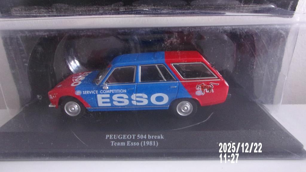 PEUGEOT 504 BREAK "ESSO" ASSISTANCE.1/43 IXO NEUVE., Enlèvement ou Envoi, Neuf, Voiture, Autres marques