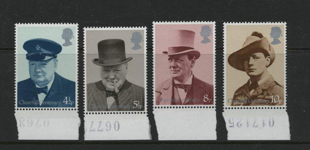 Groot Brittanië Churchill Gibbons 735-738**, Verzenden, Postfris, Overige thema's
