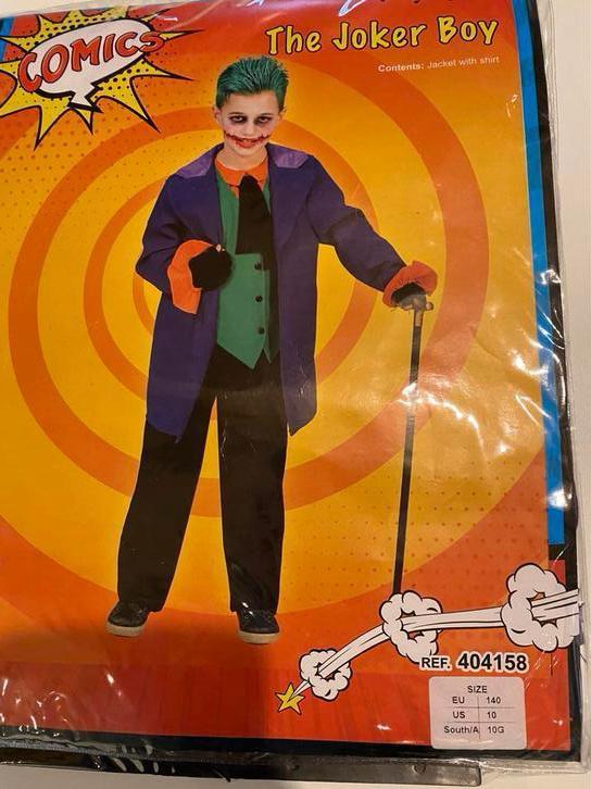 Halloween, le Joker taille 140., Enlèvement, Utilisé, 134 à 140, Garçon ou Fille
