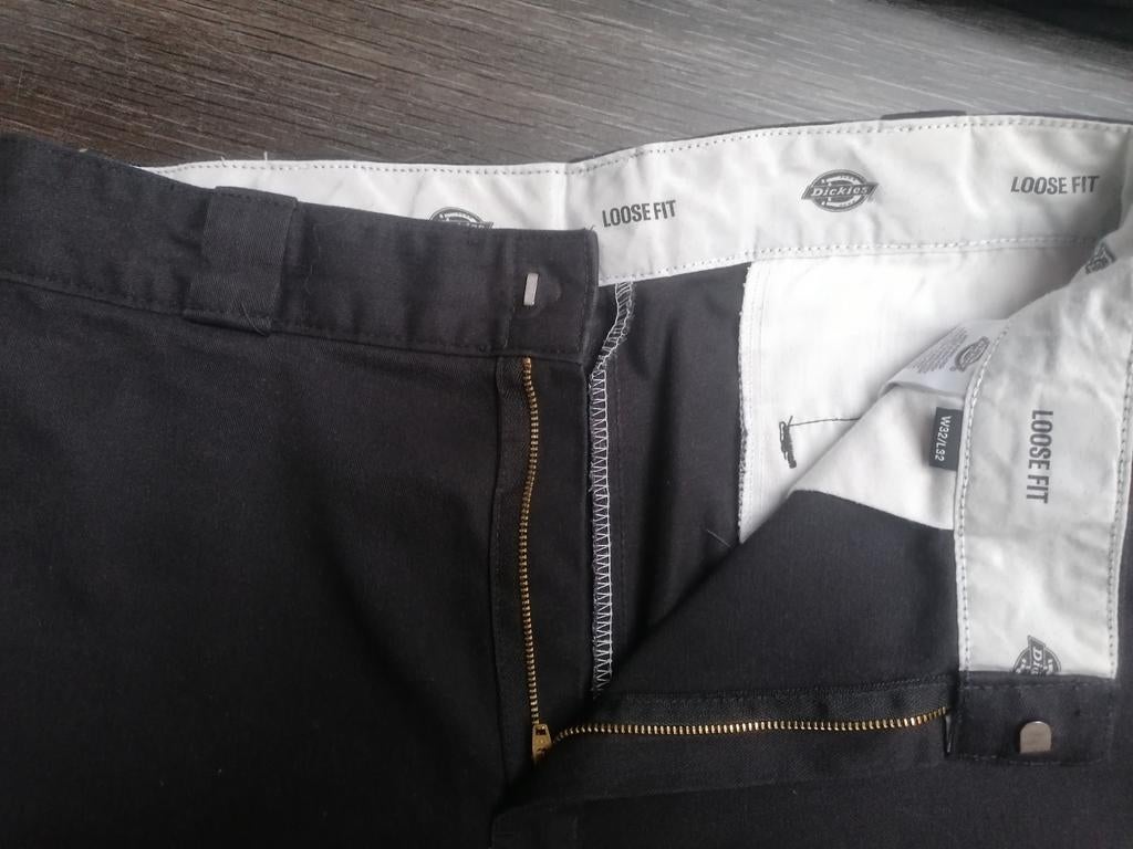 Pantalon noir 32/32 Loose Fit Dickies, Enlèvement, Comme neuf, Noir