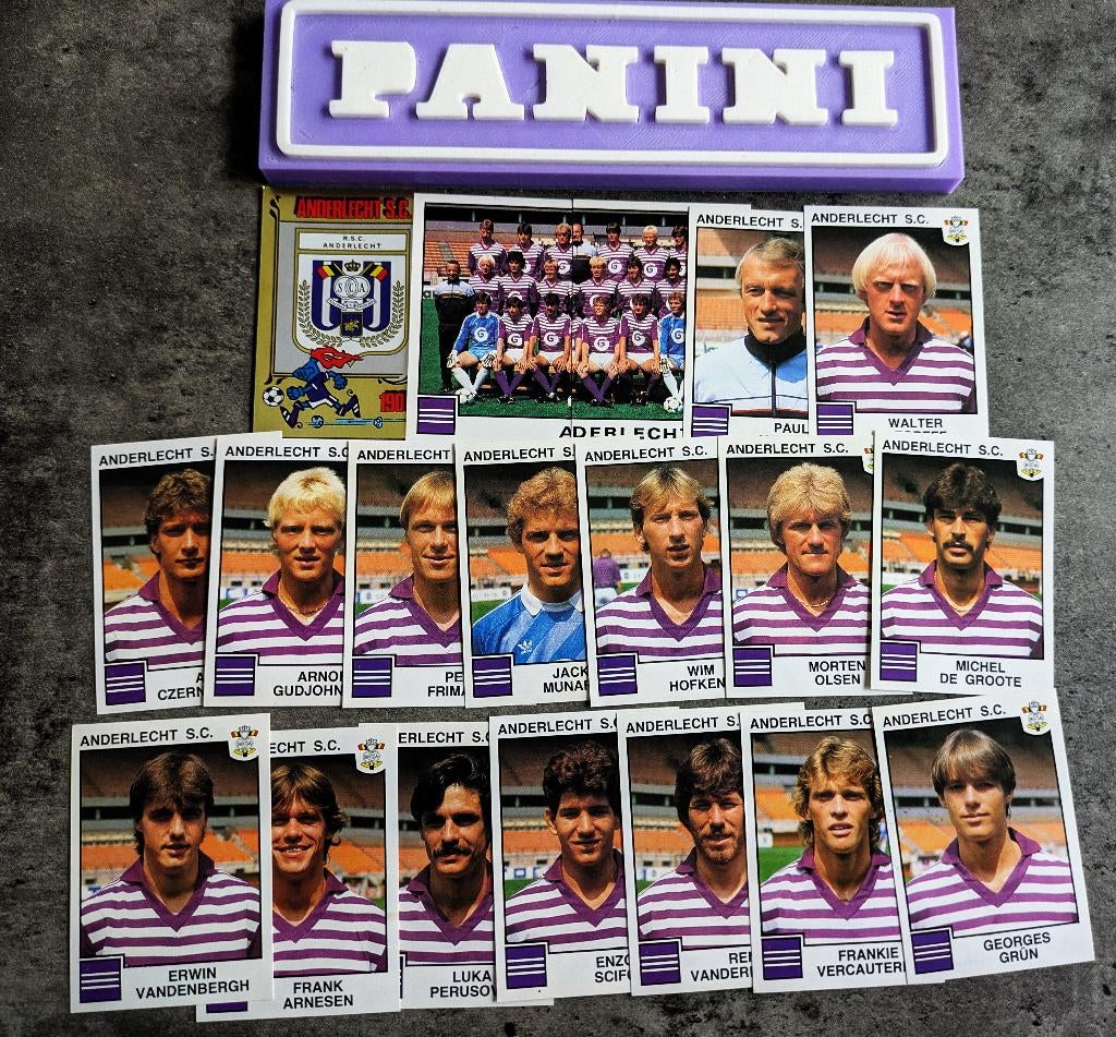 PANINI FOOTBALL 85 ANDERLECHT SP. 19 STICKERS 1985 voetbal, Verzenden, Nieuw