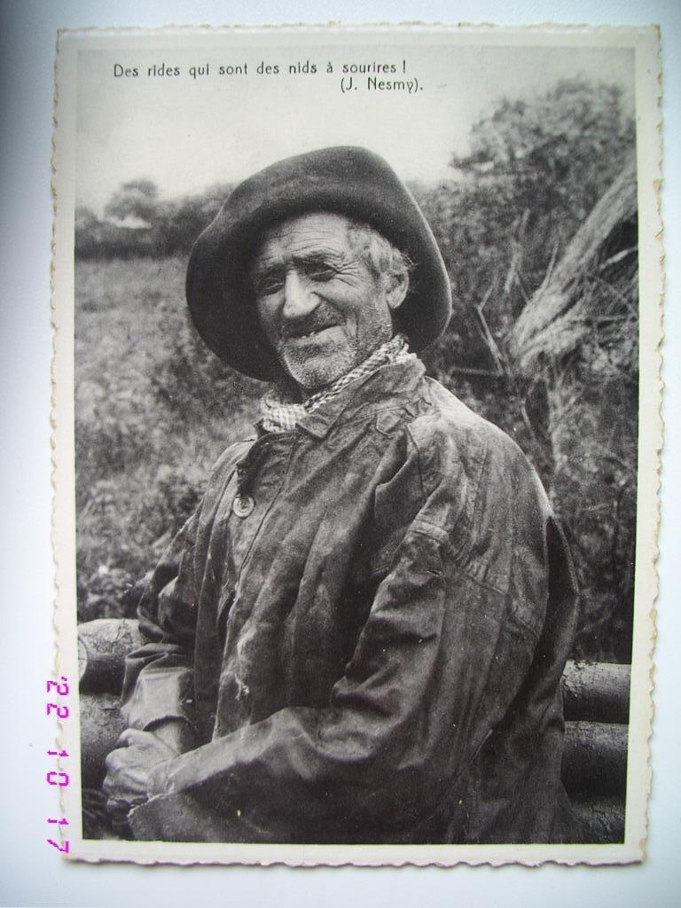 Postkaart : Les rides qui sont des nids à sourires !, Envoi, Utilisé, Autres sujets/thèmes, Photo