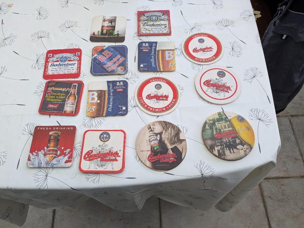 Budweiser, Ophalen of Verzenden, Gebruikt, Viltje(s)