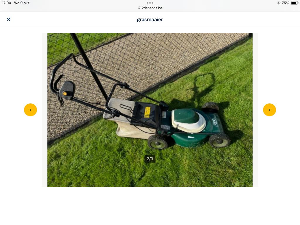 Grasmaaier, Ophalen