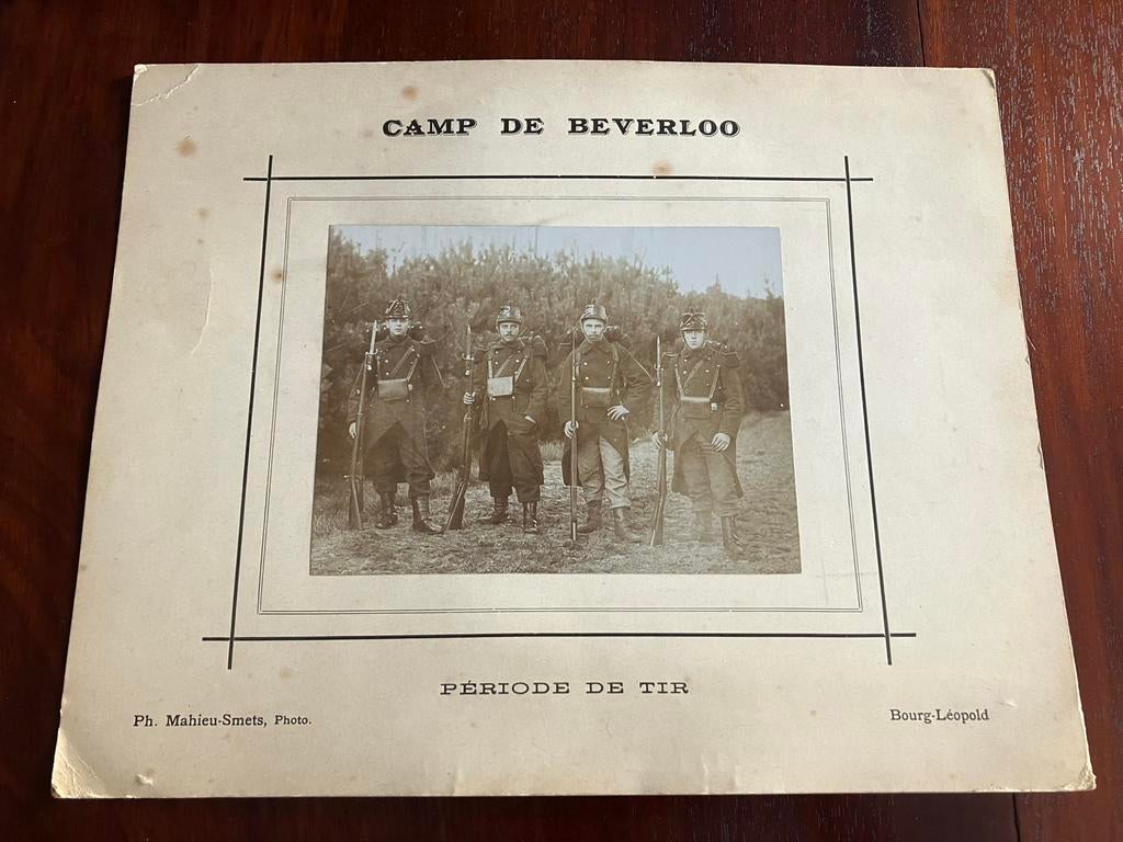 Camp de Beverloo Leopoldsburg rond 1900 foto Ph Mahieu-Smets, Verzamelen, Ophalen of Verzenden