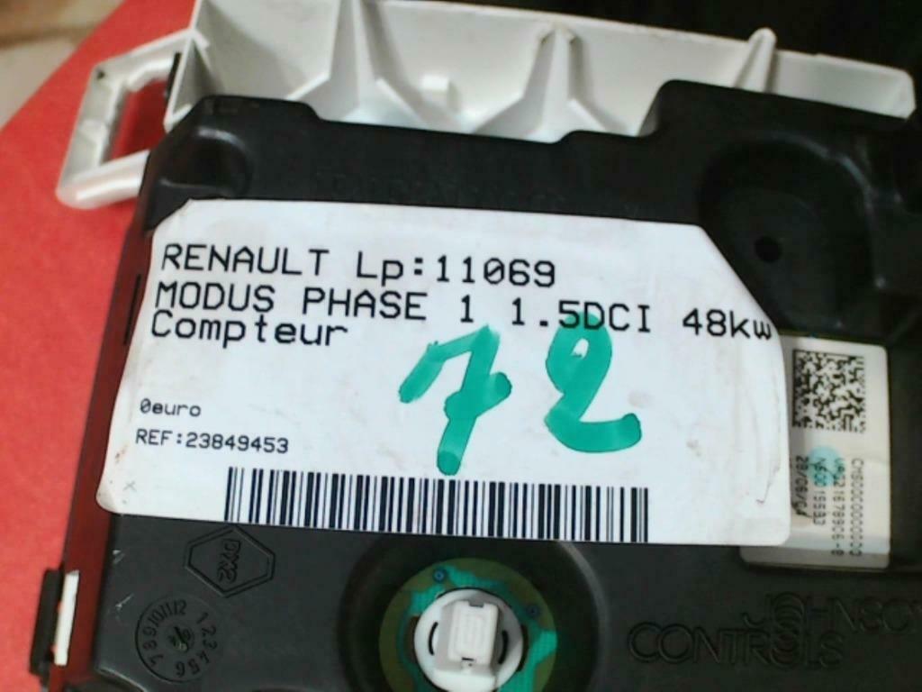 Compteur Renault Modus 1.5DCi 48kw 2004-2007 P8200418023 (72, Enlèvement ou Envoi, Utilisé, Renault