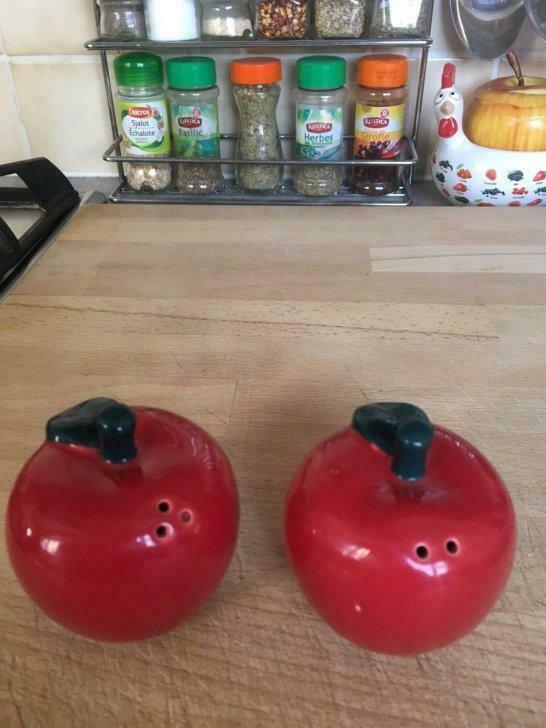 Paire de pommes sel et poivre, Utilisé