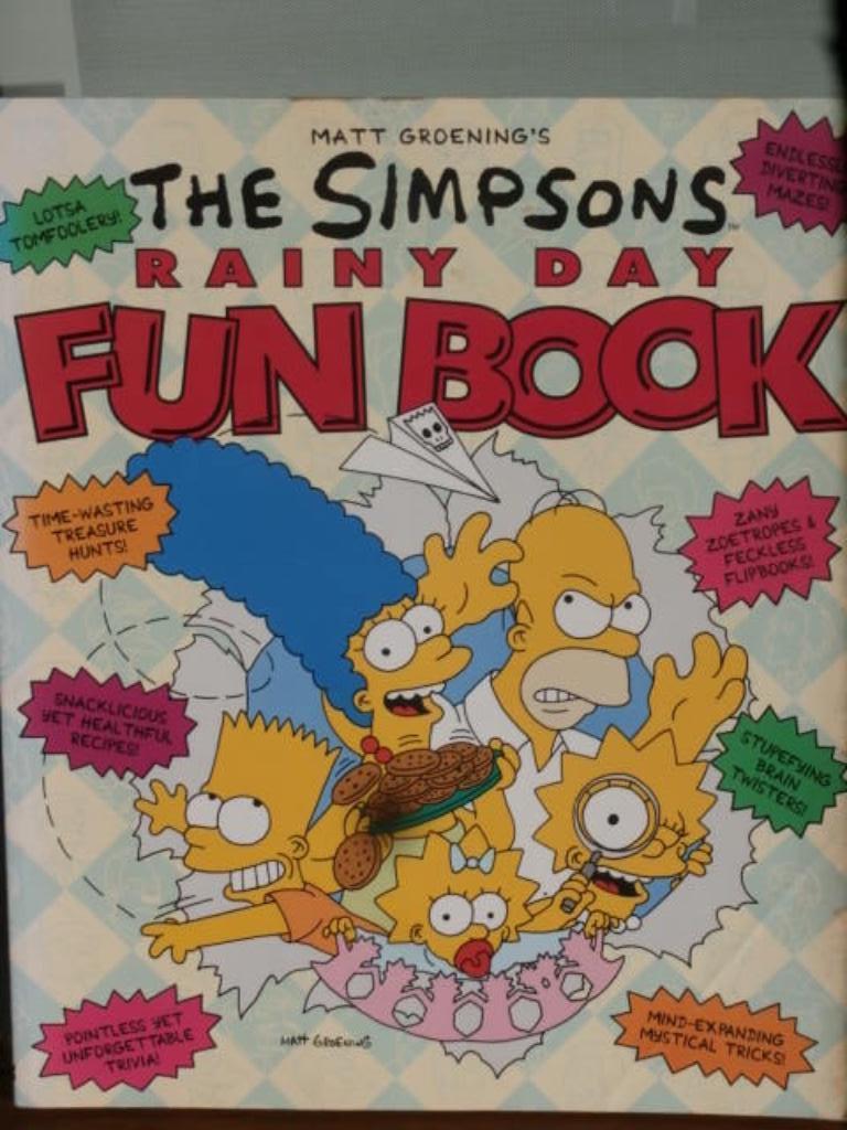 Livre amusant Les Simpsin pour les jours de pluie, Neuf, Enlèvement ou Envoi, Matt Groening's, Comics