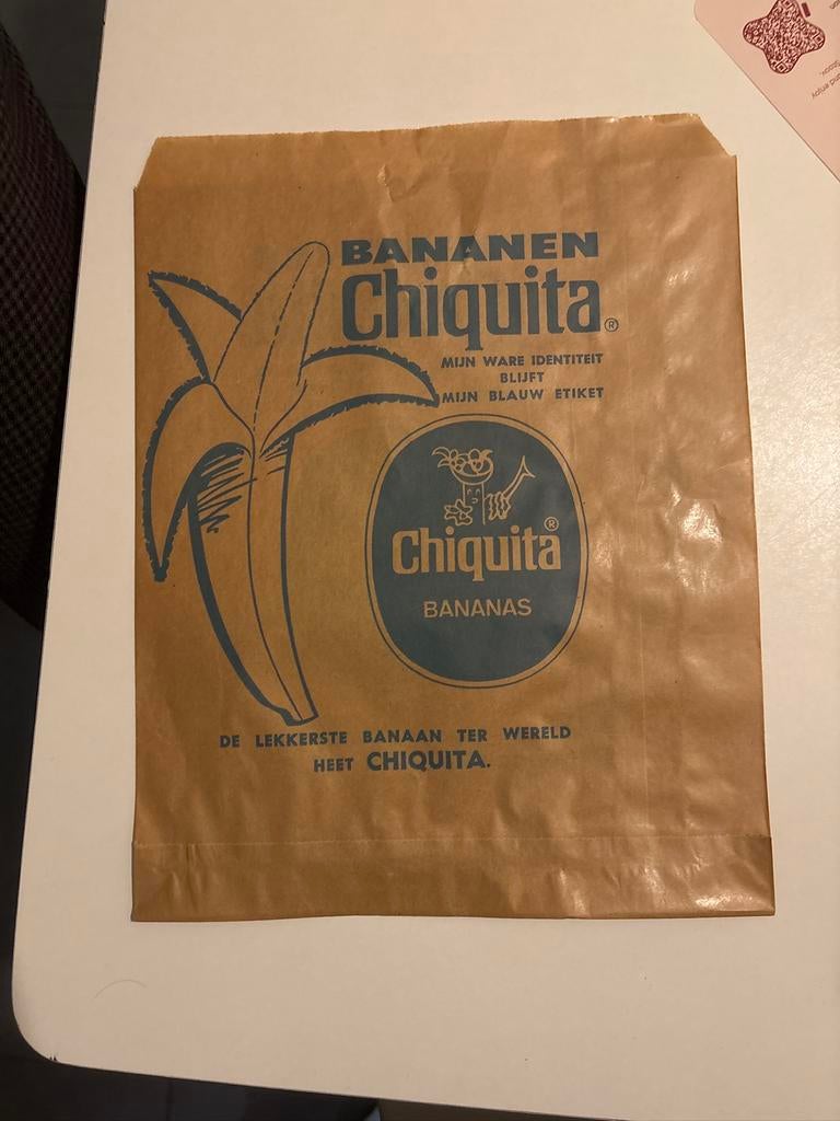 Papieren zak Chiquita - jaren 50, Enlèvement ou Envoi, Neuf, Emballage
