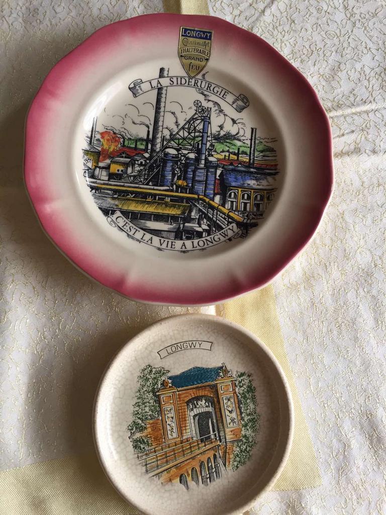 Lot de 2 assiettes Longwy