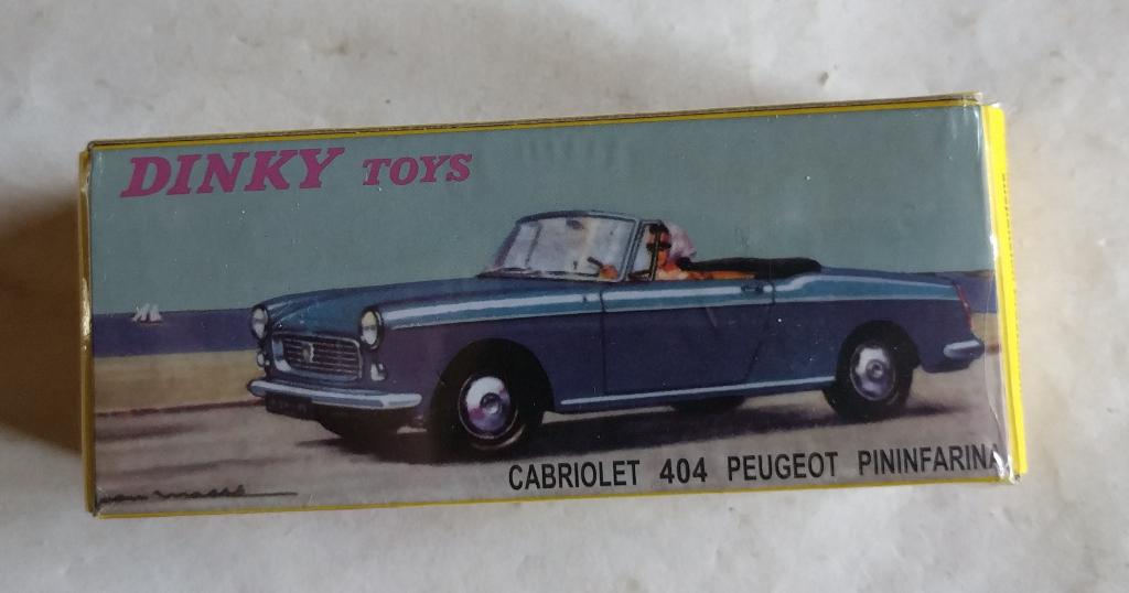 Atlas Dinky Toys Peugeot 404 Cabriolet Pininfarina, Ophalen of Verzenden, Gebruikt, Auto, Dinky Toys