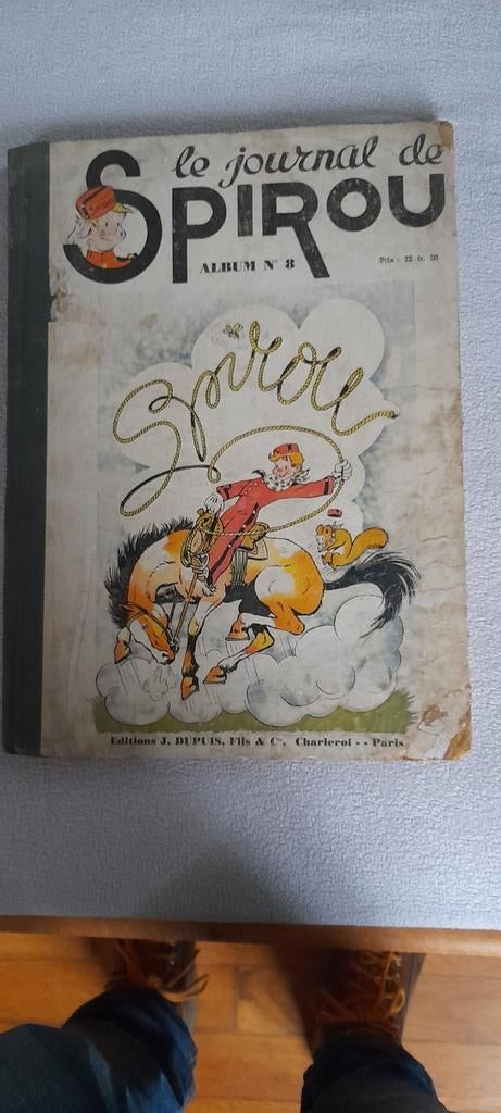 Le journal de spirou album numero 8 de 1941, Une BD, Utilisé, Journal de spirou