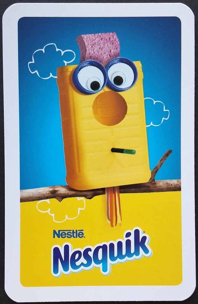 1 Speelkaart  Nesquik, Ophalen of Verzenden