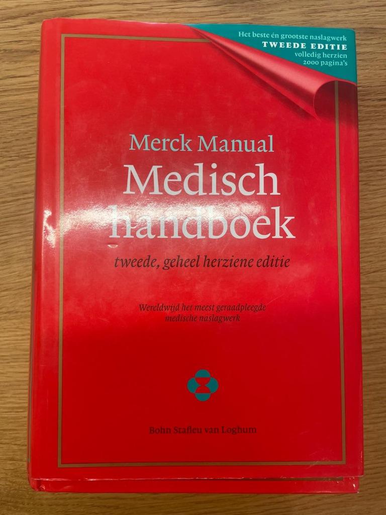Merck Manual - Medisch handboek nieuwprijs 82€, Ophalen of Verzenden, Zo goed als nieuw, Auteur. Bohn stafleu van loghum, Overige wetenschappen