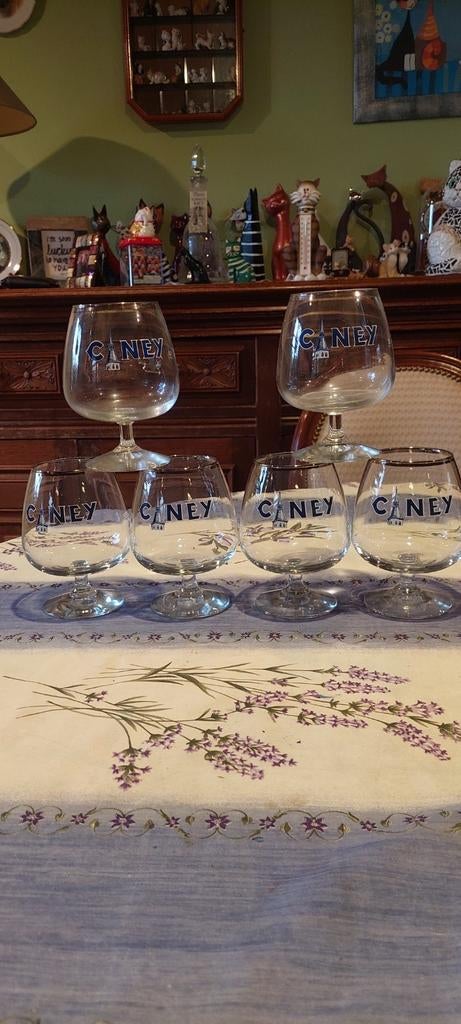 6 glazen blauwe ciney 33 cl, Verzamelen, Ophalen of Verzenden, Zo goed als nieuw