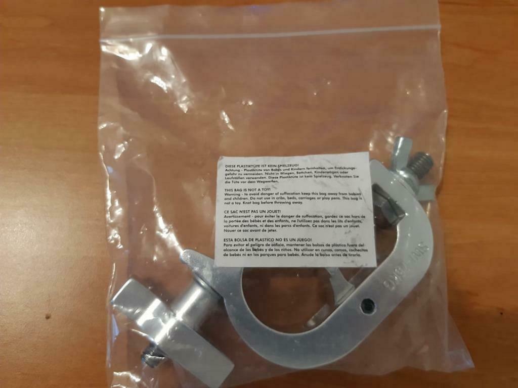 Nieuw:Set   EUROLITE TH-35 Theatre Clamp Zilver, Enlèvement ou Envoi, Neuf
