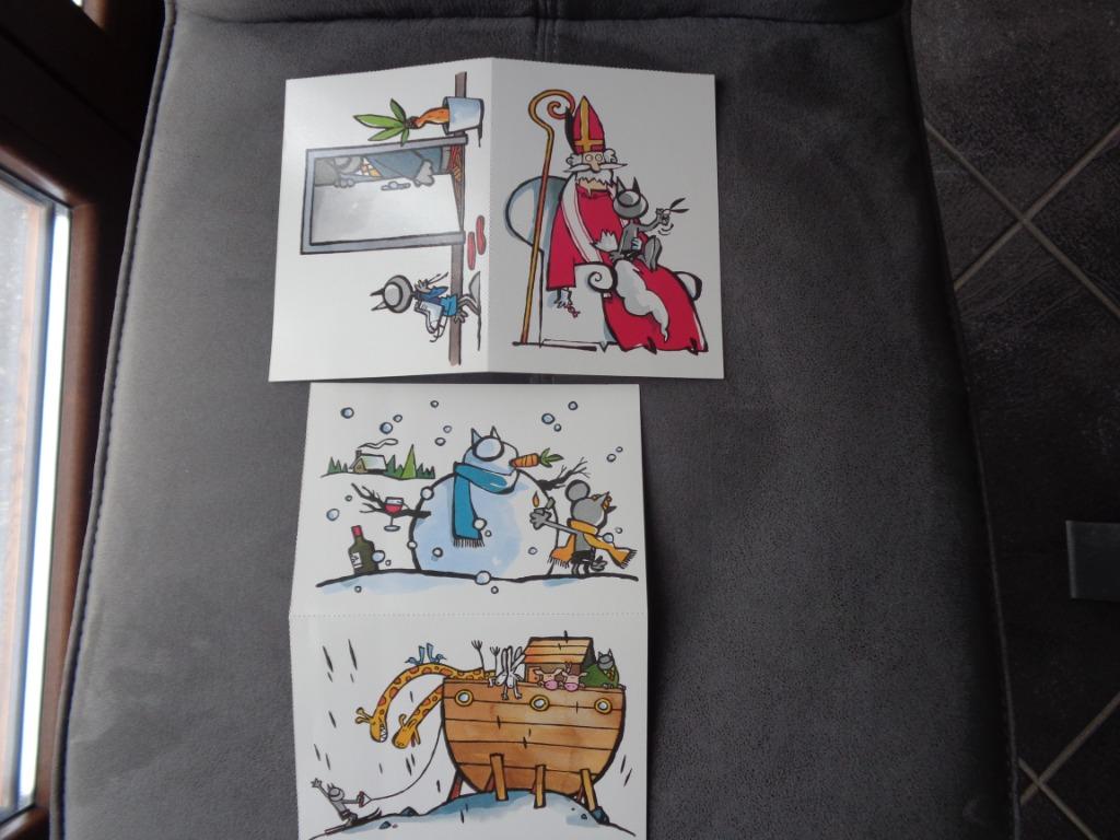 BD : 4 cartes postales "Le Chat" de Philippe Geluck, Livres, BD, Enlèvement