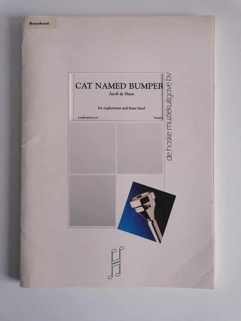 Partition Euphonium Cat Named Bumpers Jacob de Haan, Musique & Instruments, Enlèvement ou Envoi, Utilisé, Cuivre