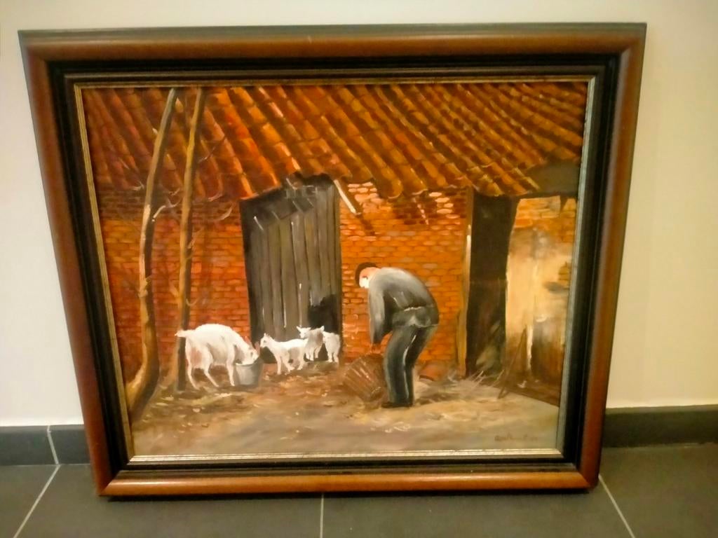 Boer met geitjes, Ophalen