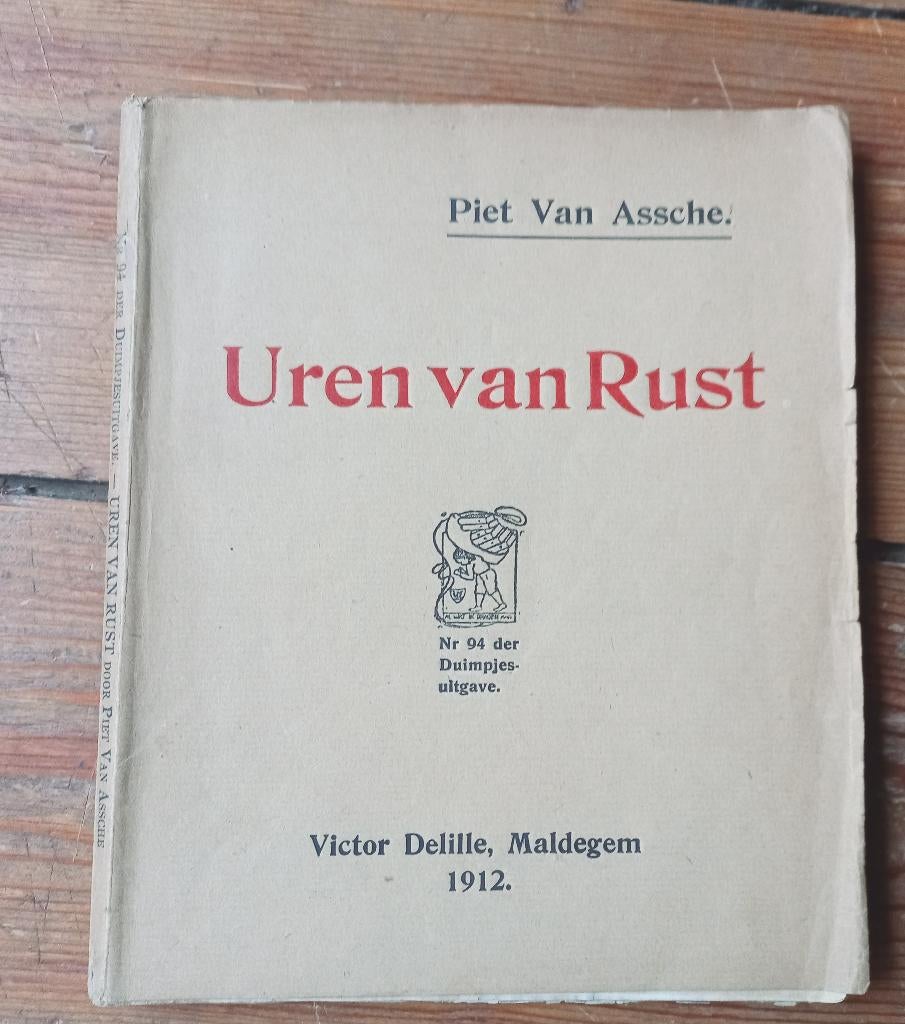 Piet van Assche Uren Van Rust Duimpje-uitgave 1912, Verzenden