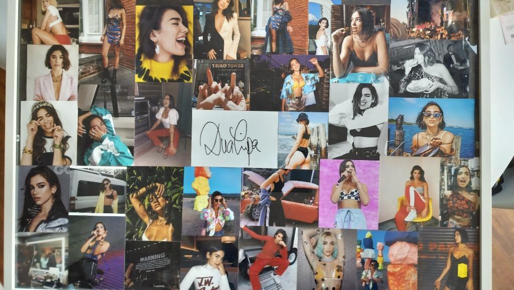 Dua Lipa Giant fotocolIage  Kader  , UNiek Stuk!, Ophalen, Met lijst, Rechthoekig Liggend, Zo goed als nieuw