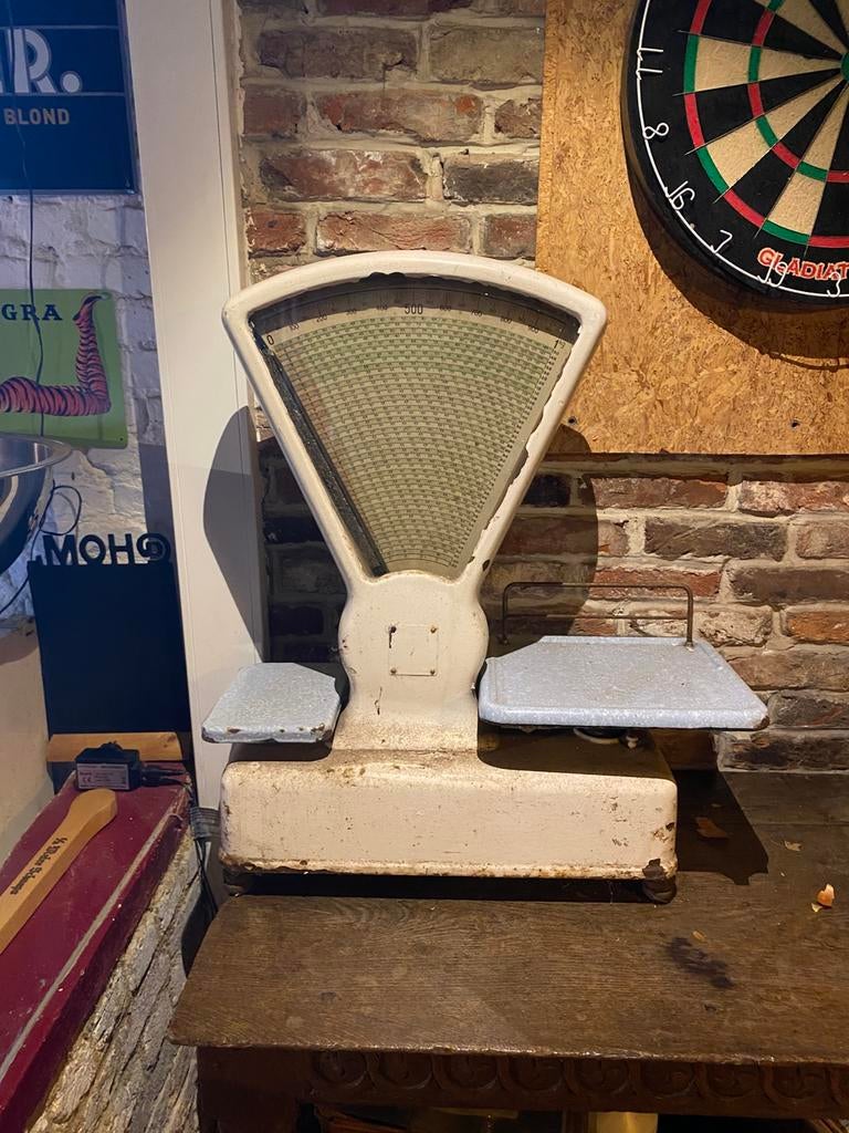 Vintage weegschaal merk Simplex, Antiek en Kunst, Ophalen