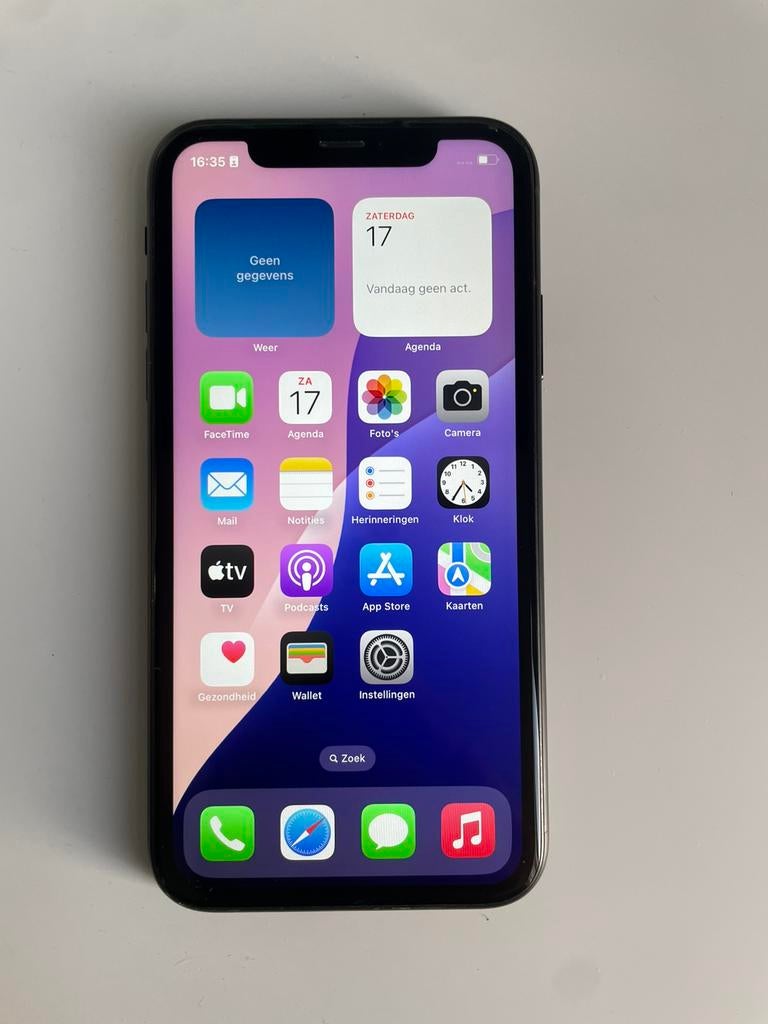 iPhone Xr 64GB | Zwart | Batterij 82% | Barst Achter, Enlèvement ou Envoi, IPhone XR, Comme neuf, 82 %