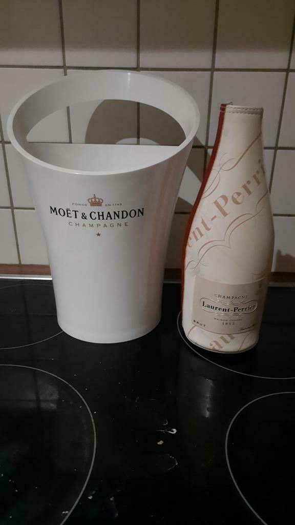 Champagne emmers en koeler . Ideaal cadeau !, Huis en Inrichting, Ophalen of Verzenden, Zo goed als nieuw