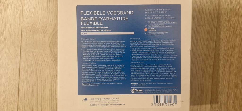 gyproc flexibele voegband, Ophalen of Verzenden