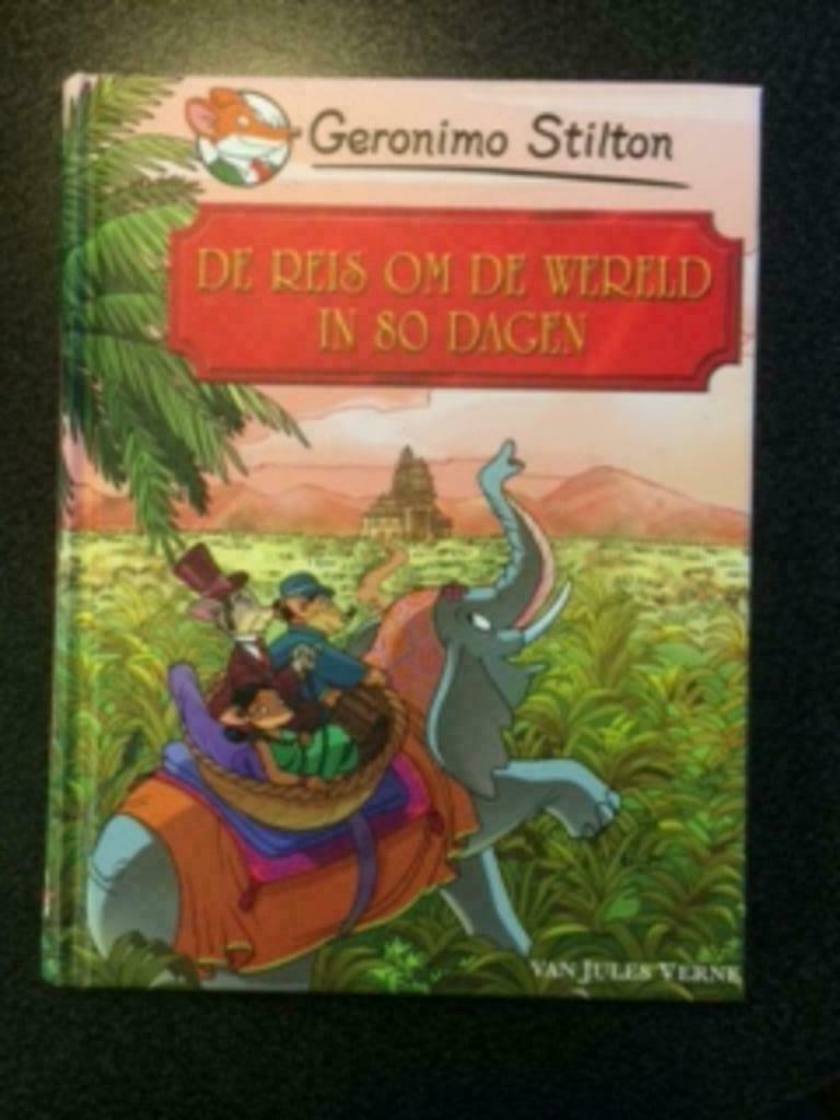 boek Geronimo Stilton  De reis om de wereld in 80 dagen, Ophalen, Geronimo Stilton, Zo goed als nieuw, Fictie