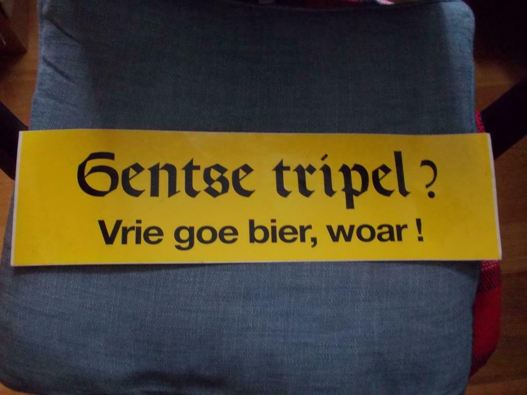 Reclame.Beersign.Gentse Tripel, Enlèvement ou Envoi, Utilisé, Panneau, Plaque ou Plaquette publicitaire, Autres marques
