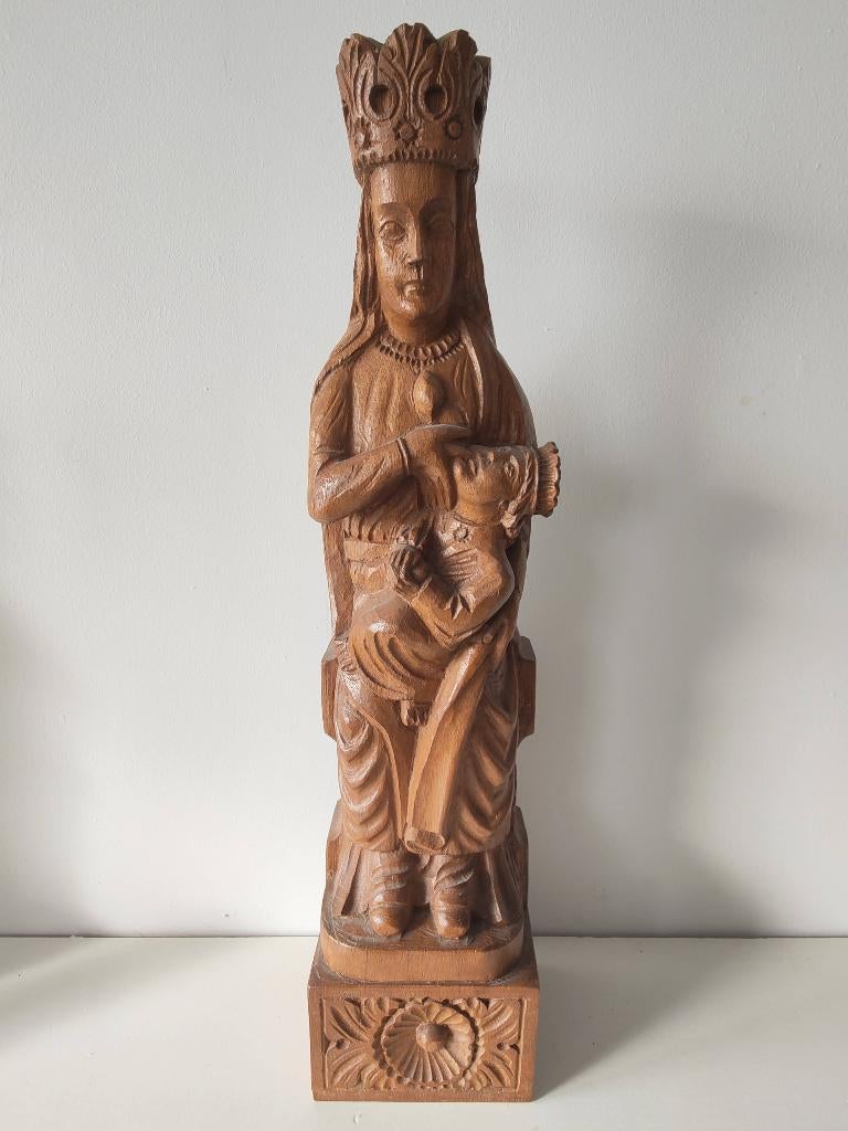 OLV Halle houten beeld, Antiek en Kunst, Ophalen