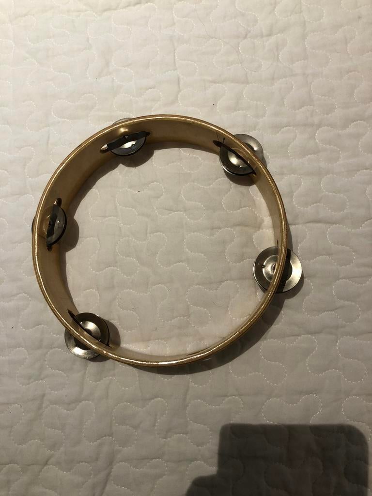 Veritable tambourin /prix soldé, Handtassen en Accessoires, Armbanden, Ophalen, Zo goed als nieuw, Hout