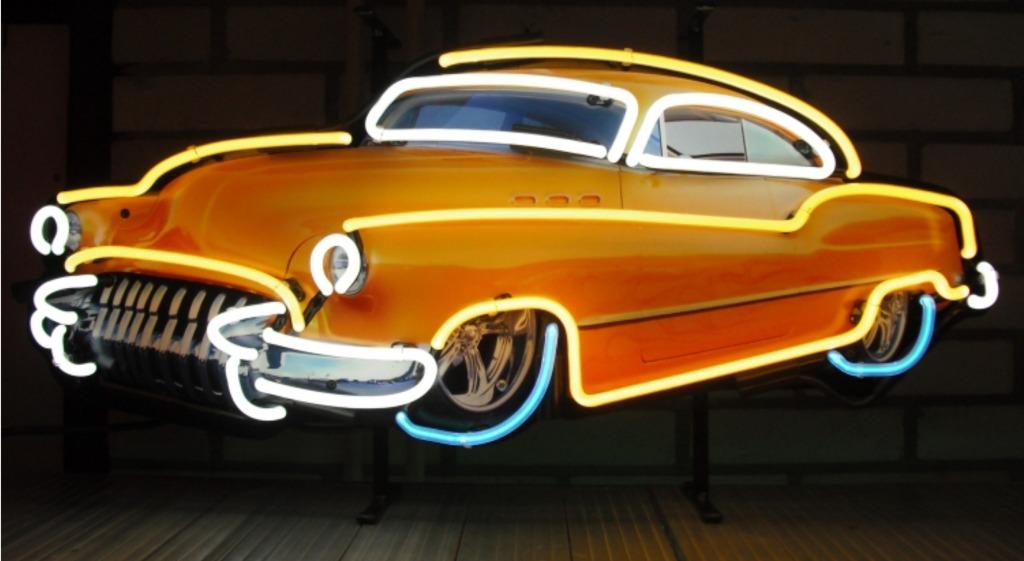 Hotrod neon top chop low rider USA garage auto deco neons, Ophalen of Verzenden, Nieuw, Lichtbak of (neon) lamp