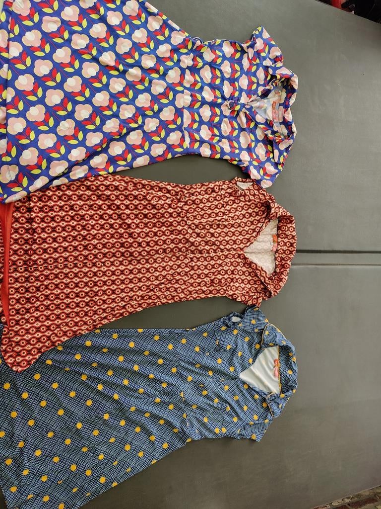 Drie kleedjes maat 40 en 42, Enlèvement ou Envoi, Taille 42/44 (L)