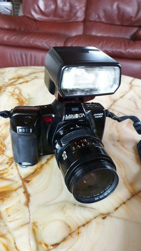 Minolta Dynax 7000i compleet met lens en flash, Enlèvement, Minolta