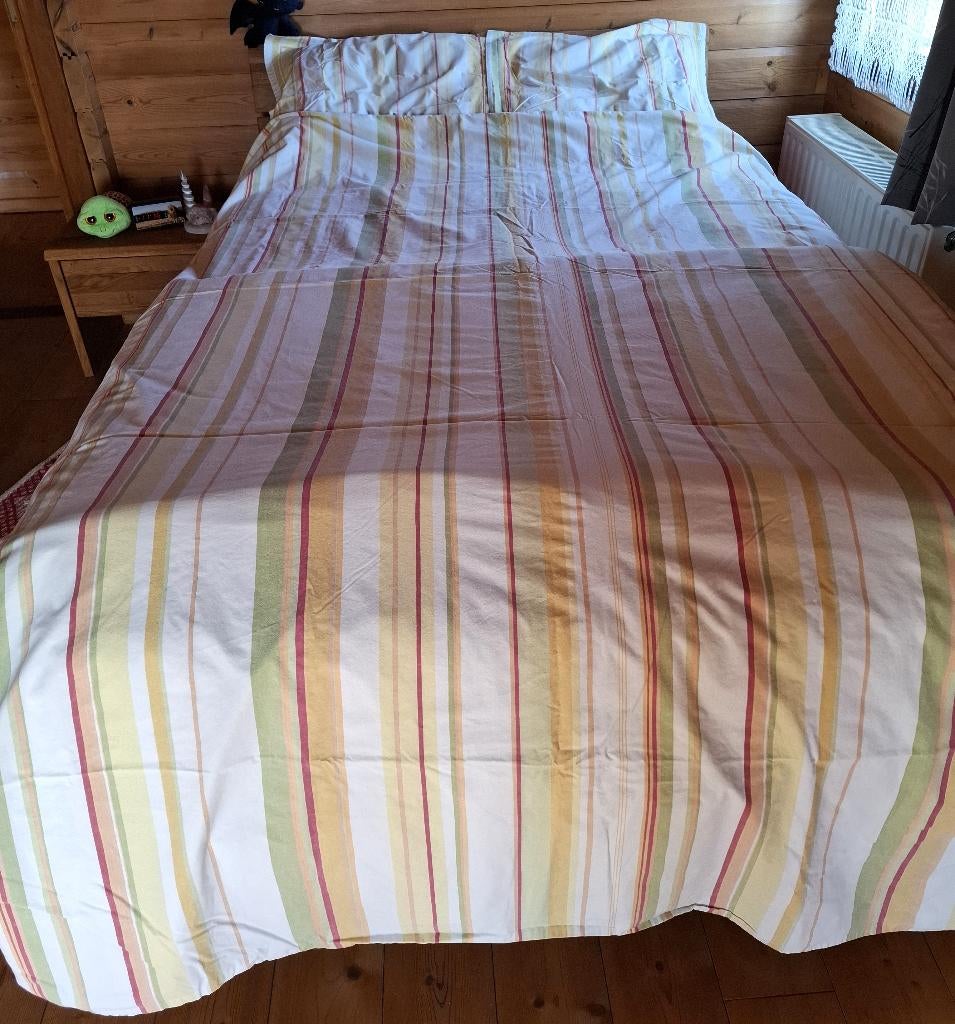 Parure de lit : deux Housses de couette de 220X200, Enlèvement ou Envoi, Housse de couette, Vert, Utilisé