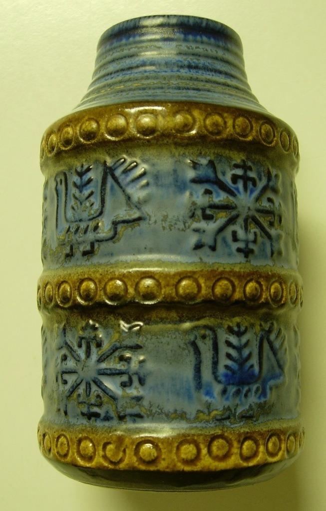 Bay Keramik vaas kippen blauw, Antiek en Kunst, Ophalen of Verzenden