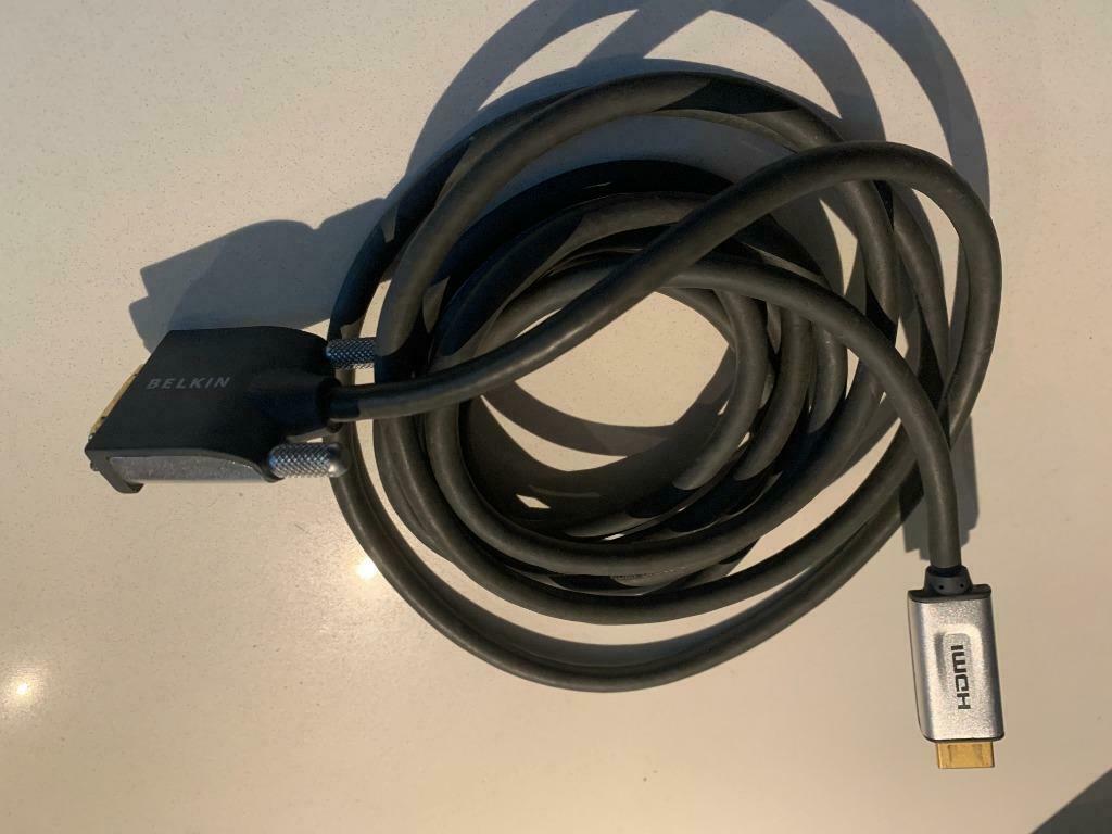 Belkin HDMI / DVI-kabel - 3M, Gebruikt, 2 tot 5 meter, HDMI-kabel