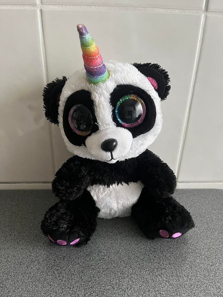 TY Beanie Boo Paris panda eenhoorn - 22 cm, Kinderen en Baby's, Ophalen of Verzenden