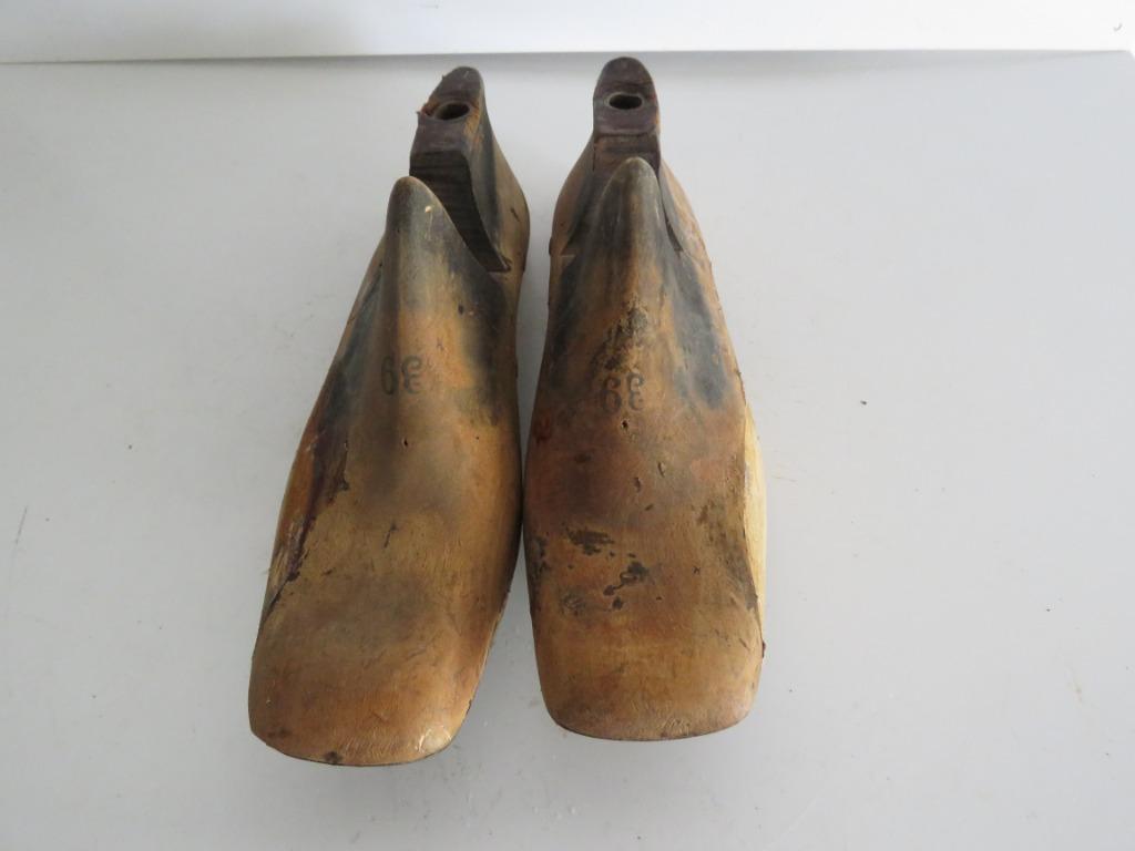 Paar Oude schoenleesten maat 39, Antiek en Kunst, Curiosa en Brocante, Ophalen of Verzenden